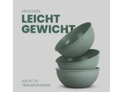 ProHome Kunststoff Schüssel BPA Frei 255 x 10 cm Grün