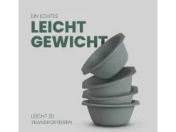 ProHome Kunststoff Schüssel BPA Frei 1,55 x 6 cm Grün 16er Pack