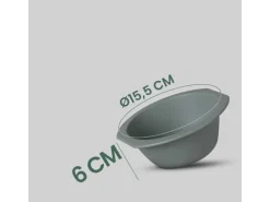 ProHome Kunststoff Schüssel BPA Frei 1,55 x 6 cm Grün 16er Pack