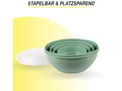 ProHome Vorratsdosen 4er Set Rund Grün