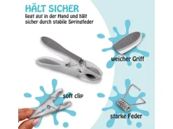 ProHome Wäscheklammern Anthrazit Rosa 80er Pack