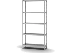 PROREGAL Edelstahlregal Schraubsystem HxBxT 200 x 100 x 30 cm 5 Ebenen Fachlast 200 kg Edelstahl Fachbodenregal