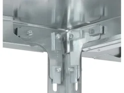 PROREGAL Edelstahlregal Schraubsystem HxBxT 150 x 100 x 30 cm 4 Ebenen Fachlast 200 kg Edelstahl Fachbodenregal