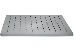 PROREGAL Edelstahlregal Stecksystem T-Profil HxBxT 200 x 100 x 30 cm 5 Ebenen Geschlitzter Fachboden Fachlast 150 kg Edelstahl Fachbodenregal