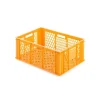 PROREGAL Eurobehälter Bäcker- und Konditorenkasten HxBxT 25 x 40 x 60 49 Liter Gelb-Orange Brötchenkiste Stapelbare Bäckerkiste