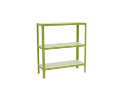 PROREGAL Wohnregal Living Koala Wood mit 3 Fachböden HxBxT 90 x 100 x 30 cm Fachlast 150 kg Grün/Weiß