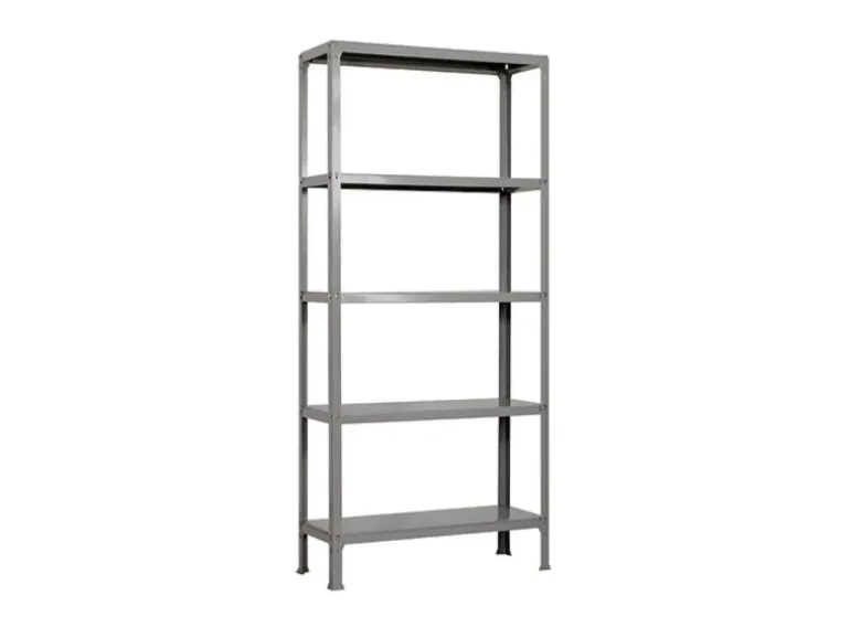 PROREGAL Wohnregal Living Koala Metal mit 5 Fachböden HxBxT 180 x 80 x 30 cm Fachlast 150 kg Grau/Grau