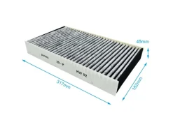 PURERO Premium Aktivkohlefilter für Miele DKF29 und 11292130 und DKF29-P