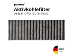 PURERO Premium Aktivkohlefilter Ersatzfilter für Bora BASIC Dunstabzug - 4 Stück