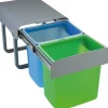 Pyramis Einbau-Mülleimer Color mit 2-fach Trennung