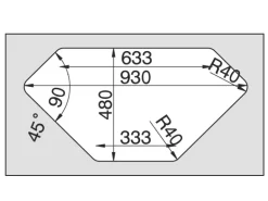Pyramis Einbauspüle Medusa Corner 1B 2D