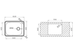 Pyramis Einbauspüle Space Plus 1B