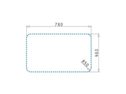 Pyramis Einbauspüle Space Mini 1B 1D 80 cm x 48 cm Edelstahl