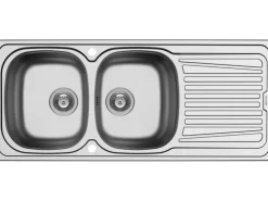 Pyramis Einbauspüle Sparta (116x50) 2B 1D