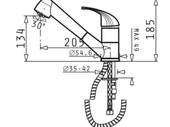 Pyramis Einhebelmischer Festivo Snow