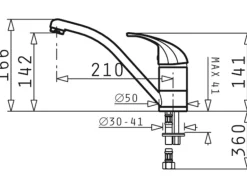 Pyramis Einhebelmischer Modo Snow