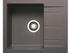Pyramis Küchenspüle Alazia (59x50) 1B 1D, Pyragranite Iron Grey