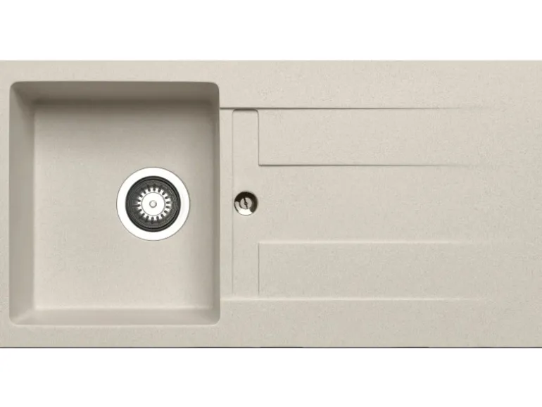 Pyramis Küchenspüle Athlos (86x43,5) 1B 1D, Pyragranite Beige