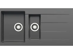 Pyramis Küchenspüle Athlos (100x50) 1 1/2B 1D, Pyragranite Iron Grey