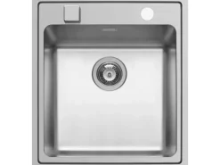 Pyramis Küchenspüle Pella 47 cm x 52 cm 1B Edelstahl poliert