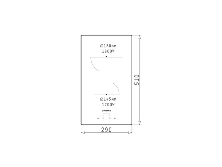 Pyramis Kochfeld PHC31230FMB