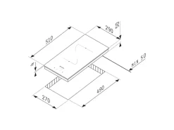 Pyramis Kochfeld PHC31233FMW