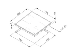Pyramis Kochfeld PHC61530IFB