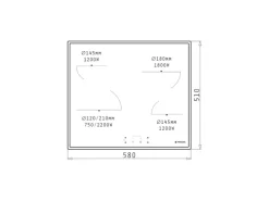 Pyramis Kochfeld PHC61530IFB