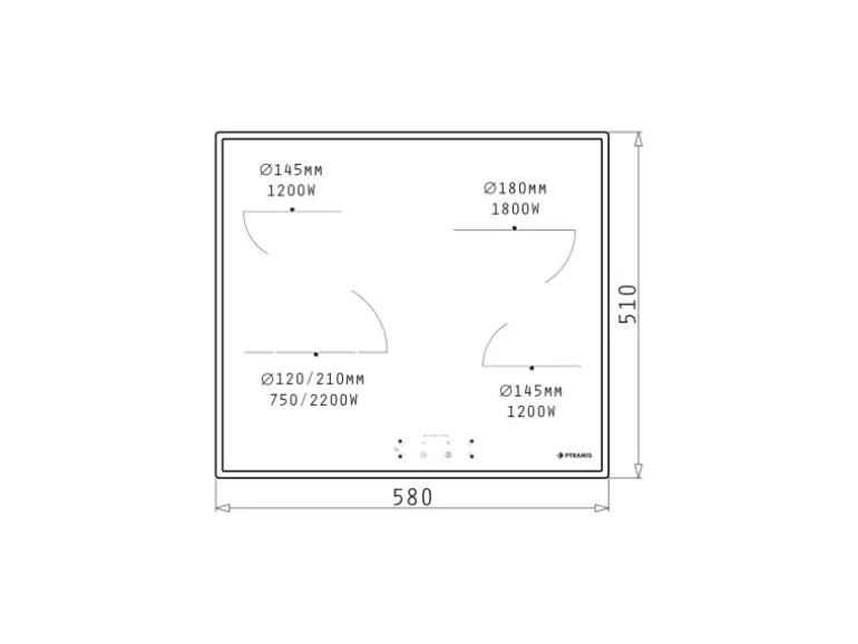 Pyramis Kochfeld PHC61530IFB