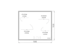 Pyramis Kochfeld PHC61430IFB