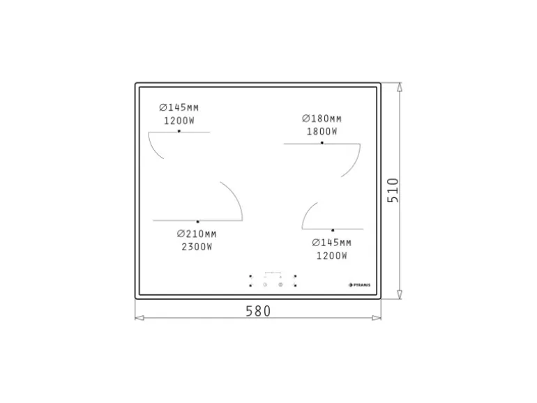 Pyramis Kochfeld PHC61430IFB