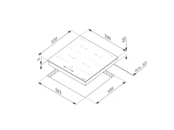 Pyramis Kochfeld PHI63432FMB