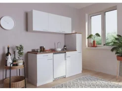 Respekta Economy Küchenzeile KB180WWC 180 cm Weiß