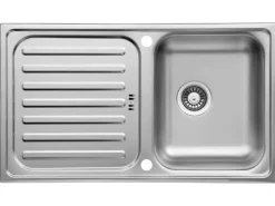 Respekta Edelstahlspüle Riverside 86 cm x 50 cm