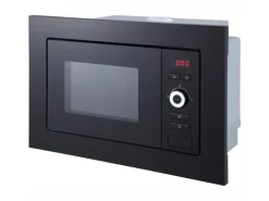 Respekta Einbaumikrowelle Jana Glasfront Schwarz