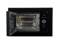Respekta Einbaumikrowelle Jana Glasfront Schwarz