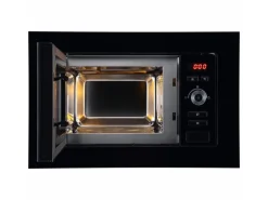 Respekta Einbaumikrowelle Jana Glasfront Schwarz