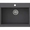 Respekta Einbauspüle Mineralite Ohio 66 cm x 50 cm Betongrau
