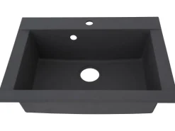 Respekta Einbauspüle Mineralite Ohio 66 cm x 50 cm Betongrau