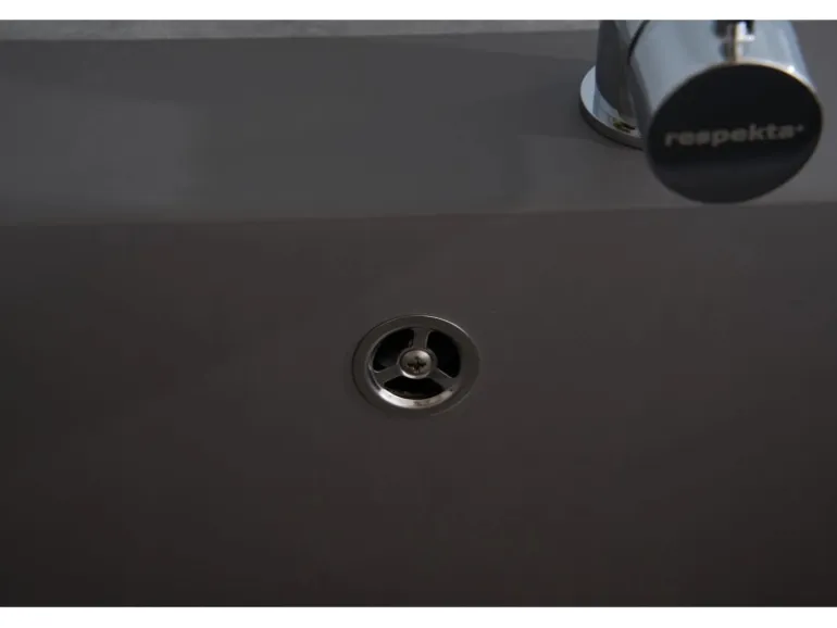 Respekta Einbauspüle Mineralite Ohio 66 cm x 50 cm Betongrau