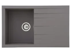 Respekta Einbauspüle Mineralite Houston 80 cm x 50 cm Betongrau