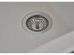 Respekta Einbauspüle Mineralite Houston 80 cm x 50 cm Weiß