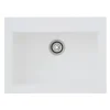 Respekta Einbauspüle Mineralite Ohio 66 cm x 50 cm Weiß