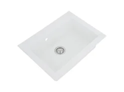 Respekta Einbauspüle Mineralite Ohio 66 cm x 50 cm Weiß