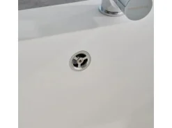 Respekta Einbauspüle Mineralite Ohio 66 cm x 50 cm Weiß