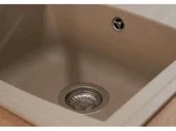 Respekta Einbauspüle Mineralite Boston 86 cm x 50 cm Sandbeige