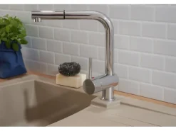 Respekta Einbauspüle Mineralite Boston 86 cm x 50 cm Sandbeige