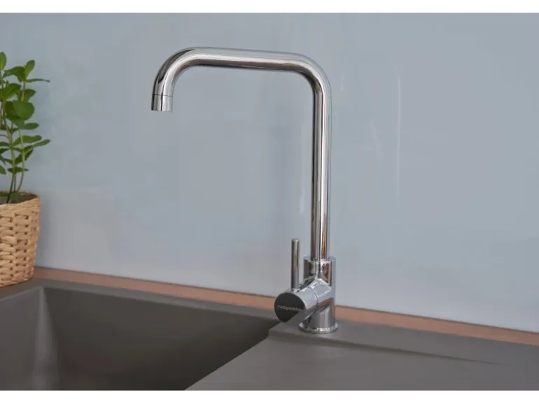 Respekta Einbauspüle Mineralite Denver 78 cm x 44 cm Betongrau