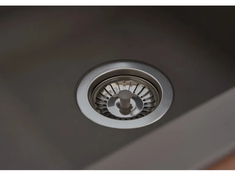 Respekta Einbauspüle Mineralite Denver 78 cm x 44 cm Betongrau