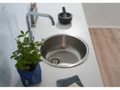 Respekta Einbauspüle Portland Ø 44,6 cm Edelstahl